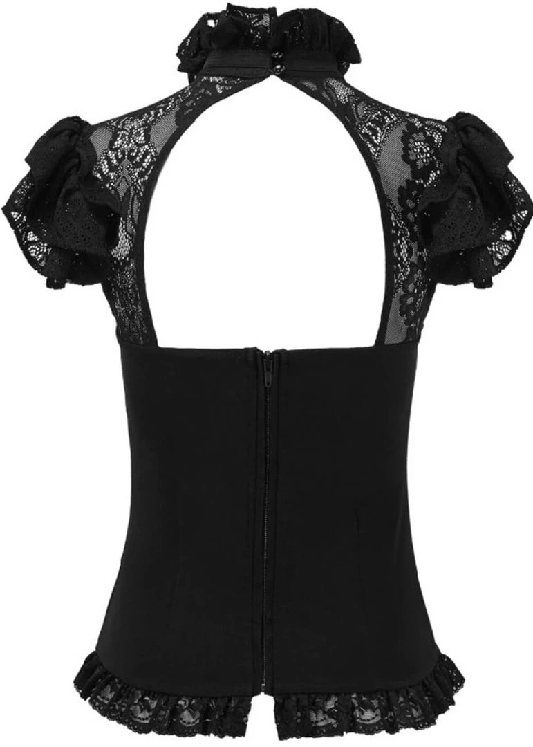 New In Killstar Avalyn 40's Top Black