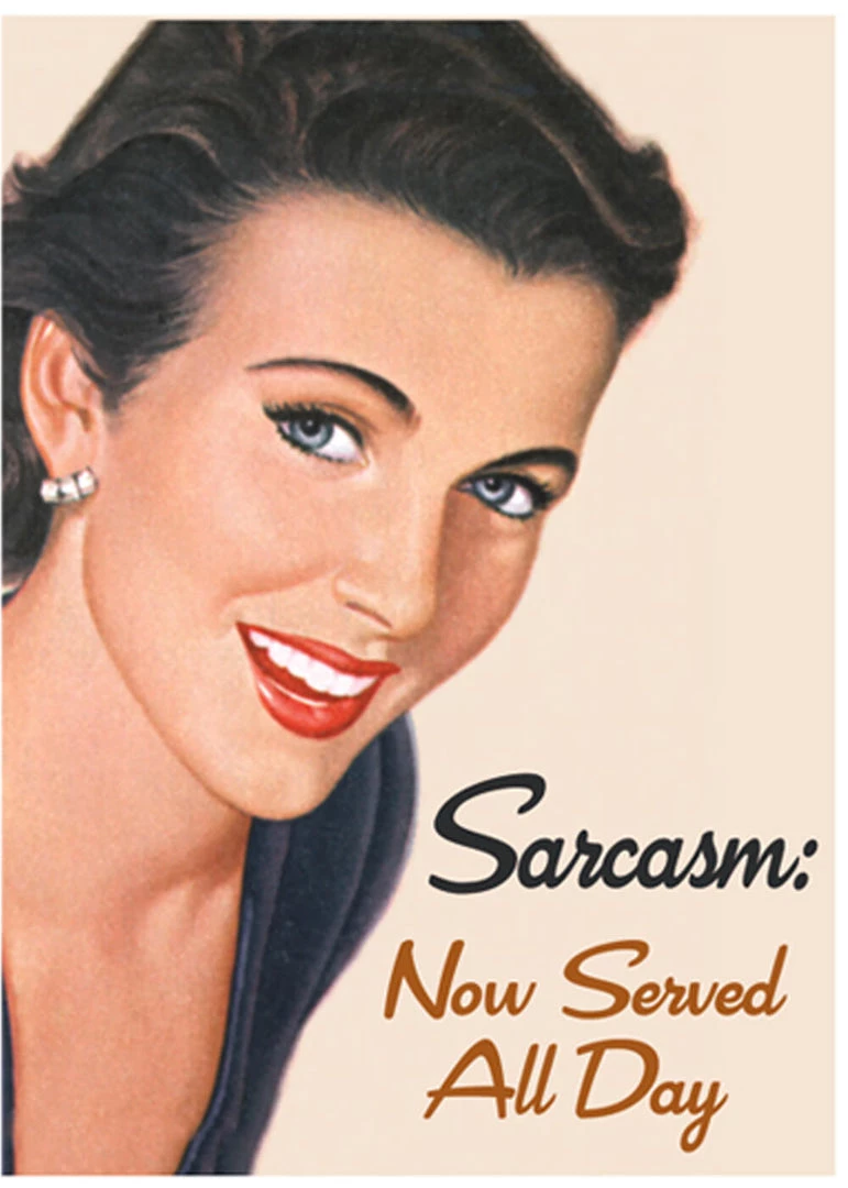 Retro Fun Magnet Sarcasm: Now Served All Day New In