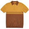 Brixton Mens Allen Knit Polo Brown