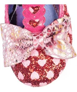 Irregular Choice Total Freedom Hearts 50's Pumps Red