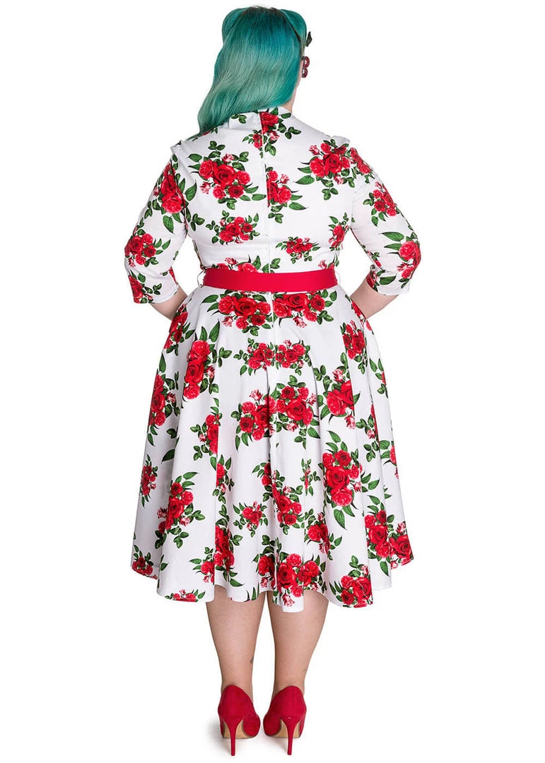 Dresses Hell Bunny Eternity 50's Swing Dress White