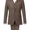 New In Gibson London Ethan Herringbone Jacket Coffee