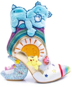 Irregular Choice Care Bears I Like Sleep Boots Blue New In