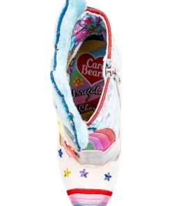Irregular Choice Care Bears I Like Sleep Boots Blue New In