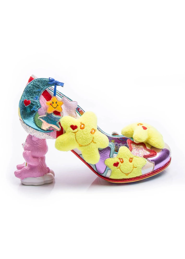 Irregular Choice Care Bears Share Your Care Pumps Yellow Blue New In