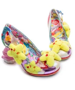 Irregular Choice Care Bears Share Your Care Pumps Yellow Blue New In