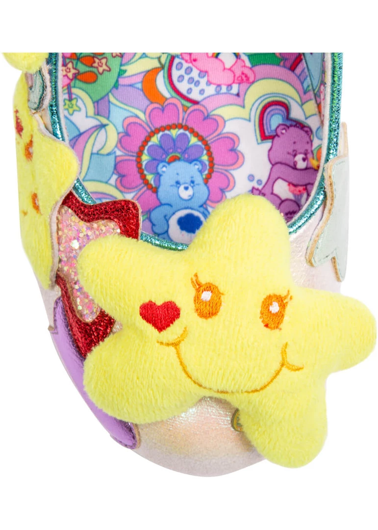 Irregular Choice Care Bears Share Your Care Pumps Yellow Blue New In