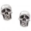 Alchemy Mortaurium Skull Stud Earrings