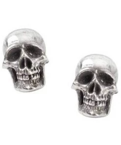 Alchemy Mortaurium Skull Stud Earrings