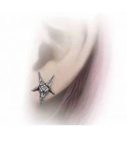 Alchemy Baphomet Stud Earrings New In