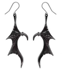 New In Alchemy Wings Of Midnight Drop Earrings