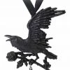 Alchemy Harbinger Raven Necklace Black
