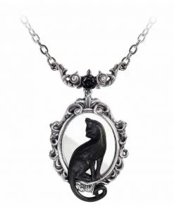New In Alchemy Feline Felicity Cat Mirror Necklace