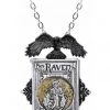 New In Alchemy Poe's Raven Locket Necklace