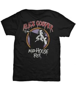 Band Shirts Alice Cooper Mad House T-Shirt Black