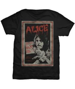 New In Band Shirts Alice Cooper Vintage Poster T-Shirt Black