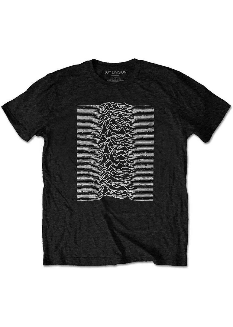 Band Shirts Joy Division Unknown Pleasures T-Shirt Black New In