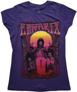 New In Band Shirts Jimi Hendrix Karl Ferris Wheel Girly T-Shirt Purple