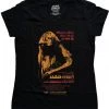 Band Shirts Janis Joplin Madison Square Garden Girly T-Shirt Black New In