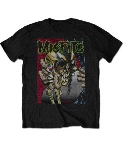 Band Shirts The Misfits Pushead T-Shirt Black