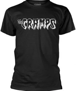 New In Band Shirts The Cramps Logo T-Shirt Black
