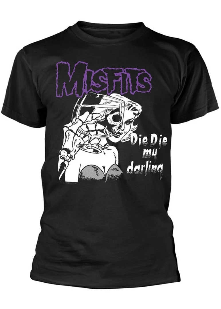 Band Shirts Misfits Die Die My Darling T-Shirt Black