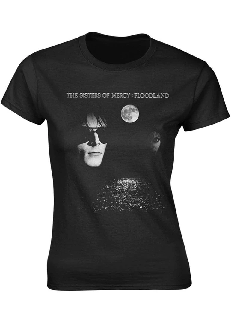 New In Band Shirts Sisters Of Mercy Floodland Girly T-Shirt Black