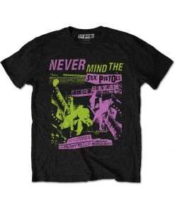 Band Shirts Sex Pistols Japanese Poster T-Shirt Black