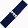 New In Banned Elastic 50's Belt Navy