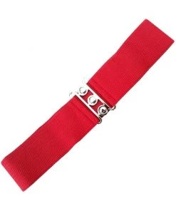 New In Banned Elastic Belt Red