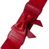 New In Banned Paris Bow Retro 50's Elastic Belt Red