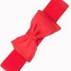 New In Banned Maria Bow Retro 50's Elastic Belt Red