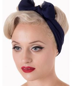 Banned Gradiation Scarf Navy New In