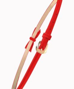 Banned Gold Rush 50's Laquer Belt Red