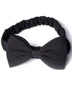 New In Banned Dionne Bow Headband Black