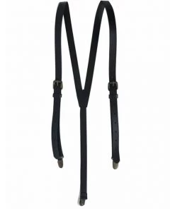 Banned Gentlemens Jean Luc Leather Braces Black