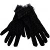 New In Banned Sigil Leopard Lace Gloves Black
