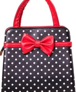 Banned Carla Polkadot Purse Black Color New In