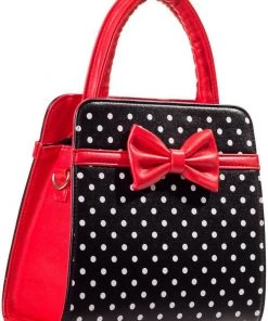 Banned Carla Polkadot Purse Black Color New In