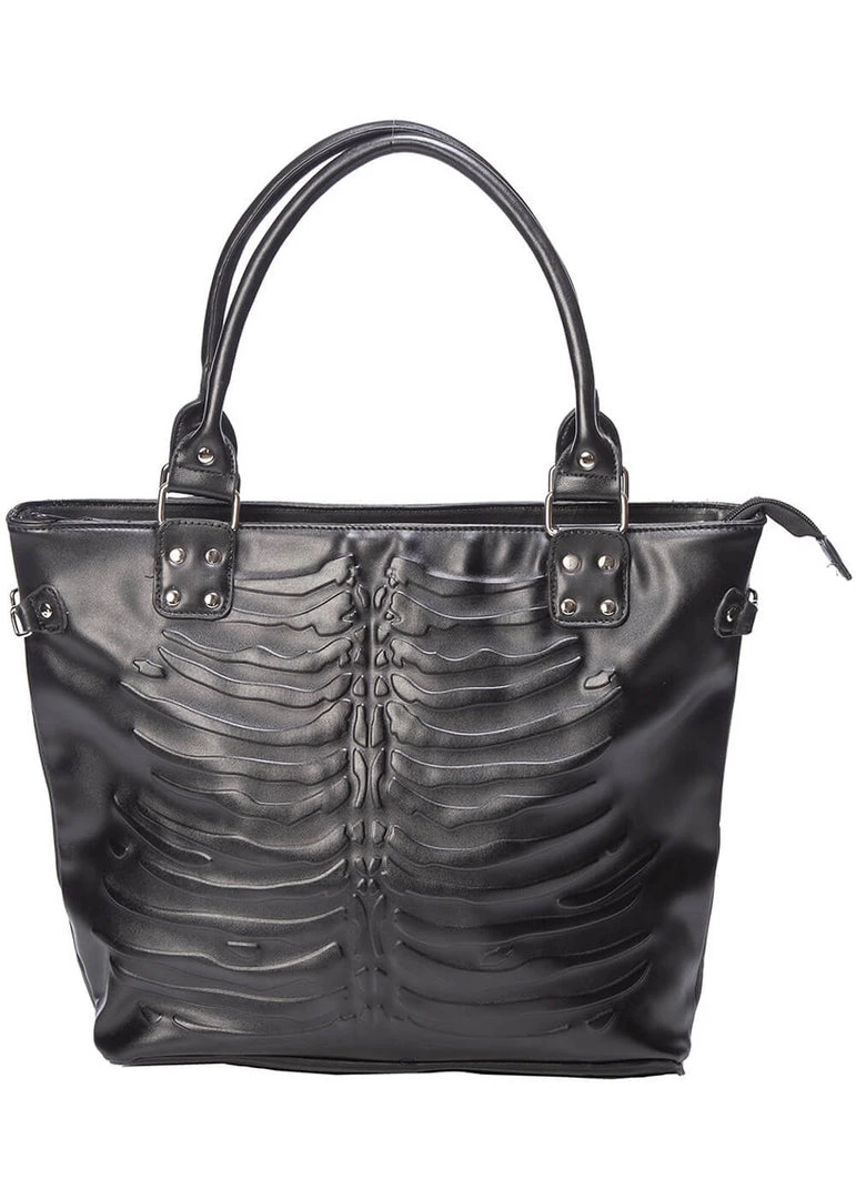 New In Banned Vespera Ribcage Bag Black