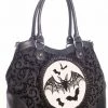 New In Banned Bats Nymph Bag Black