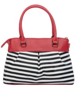 New In Banned Living Bay Nautical 60's Bag Red