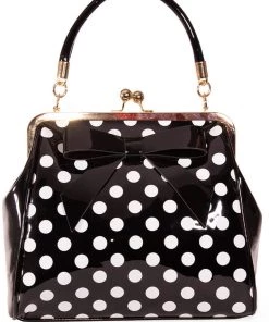 Banned American Polkadot 50's Bag Black