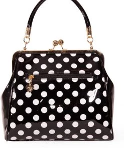 Banned American Polkadot 50's Bag Black