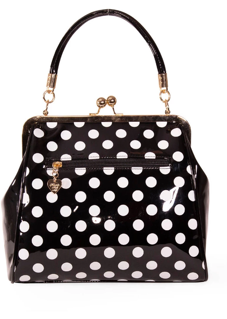 Banned American Polkadot 50's Bag Black