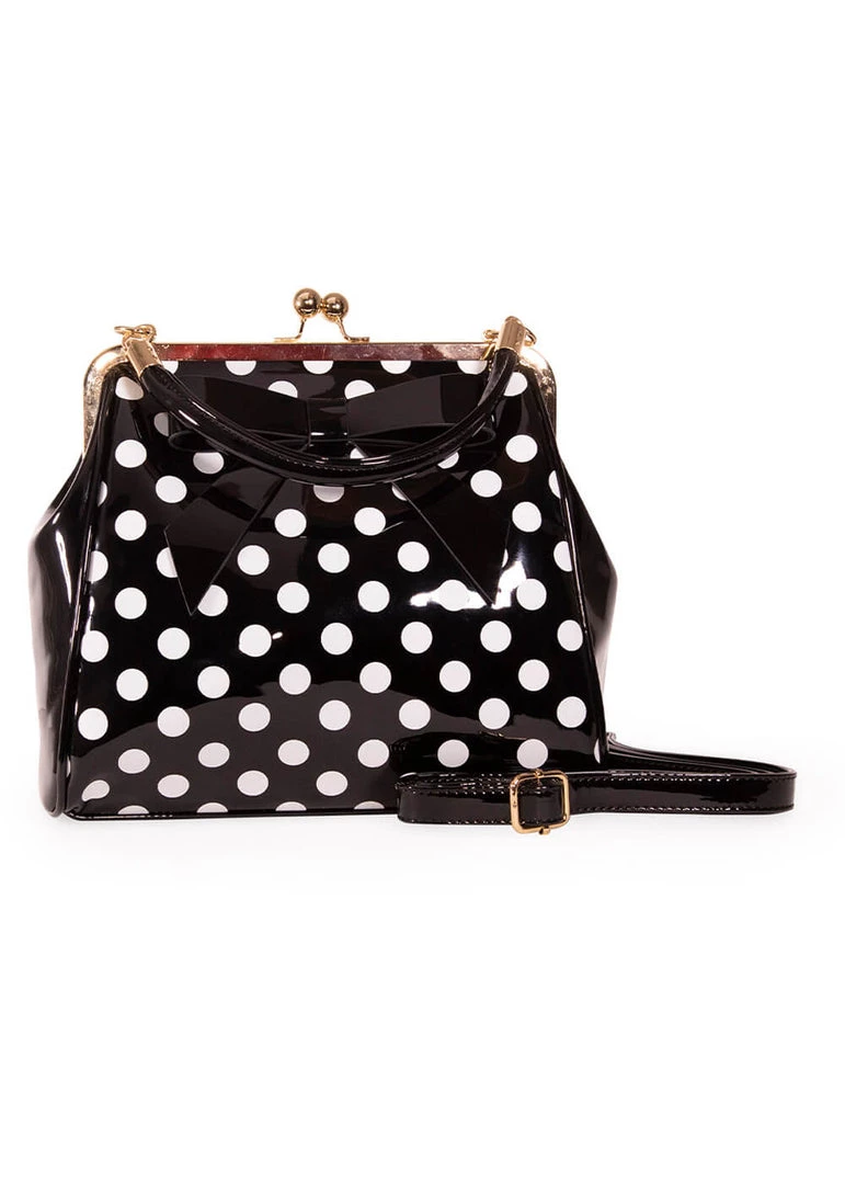 Banned American Polkadot 50's Bag Black