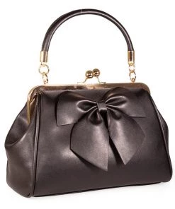 Banned Lockwood Bow 40's Bag Black New In