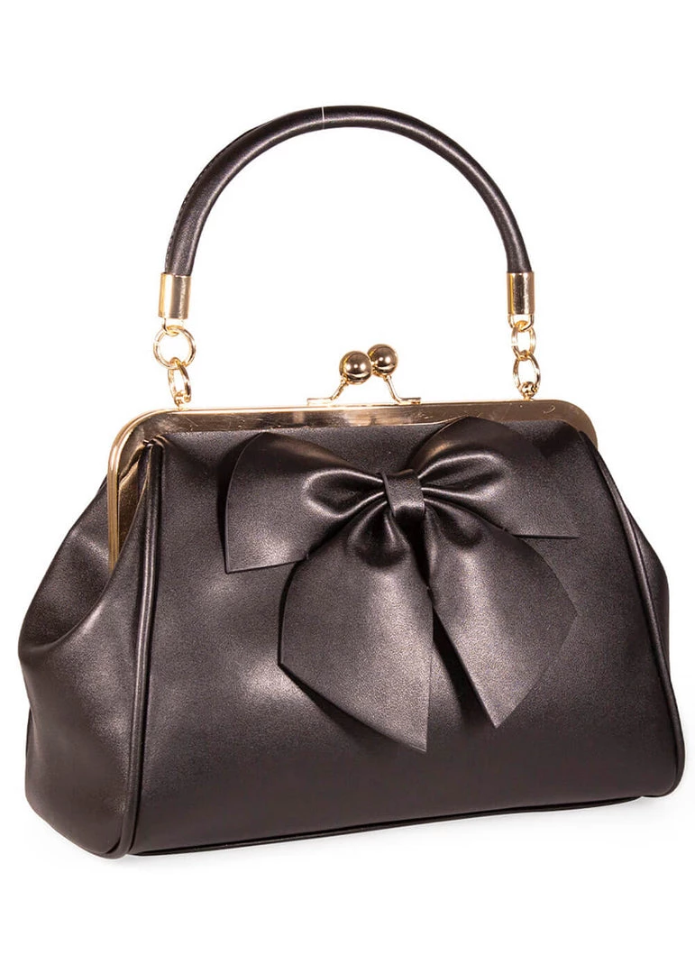 Banned Lockwood Bow 40's Bag Black New In