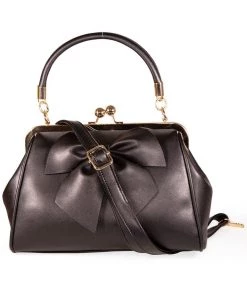 Banned Lockwood Bow 40's Bag Black New In