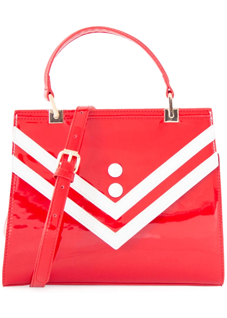 New In Banned Serene Waters Sailor 60's Handbag Red
